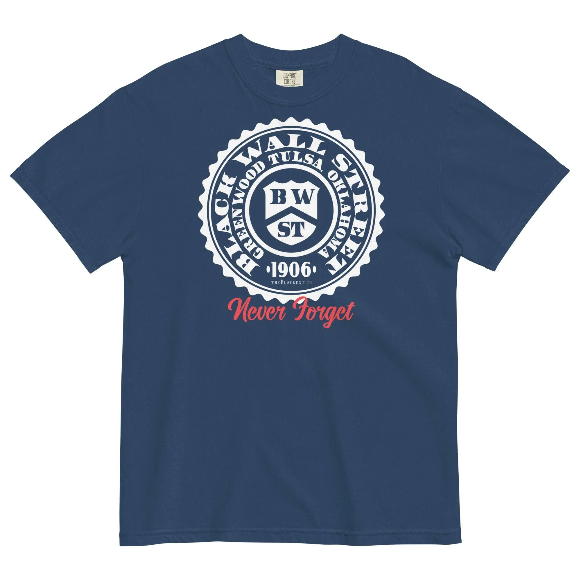 Black Wall Street Seal Premium Mens Tee - Image 7