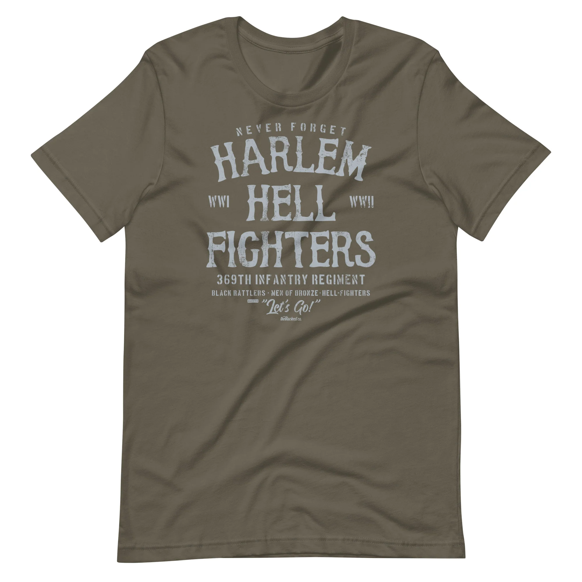 Harlem Hellfighters Black Soldiers World Wars I and II T-Shirt - Image 13